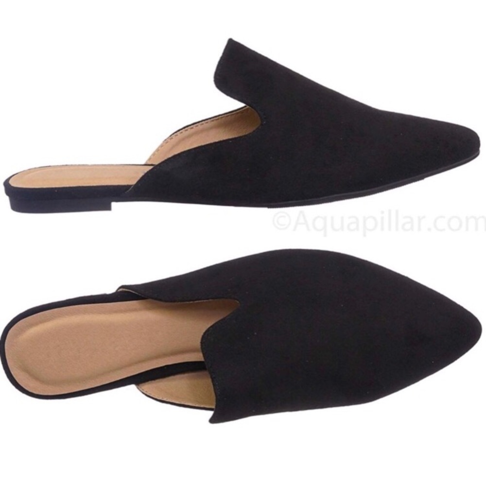 Vegan Suede Slides/Mules